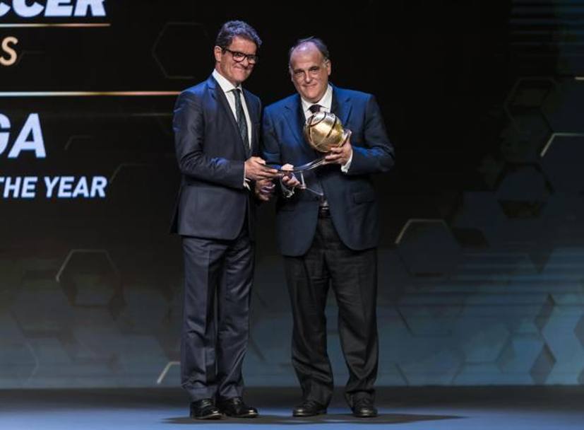 Capello premia Javier Tebas, n1 del calcio spagnolo: la Liga  stata scelta come 